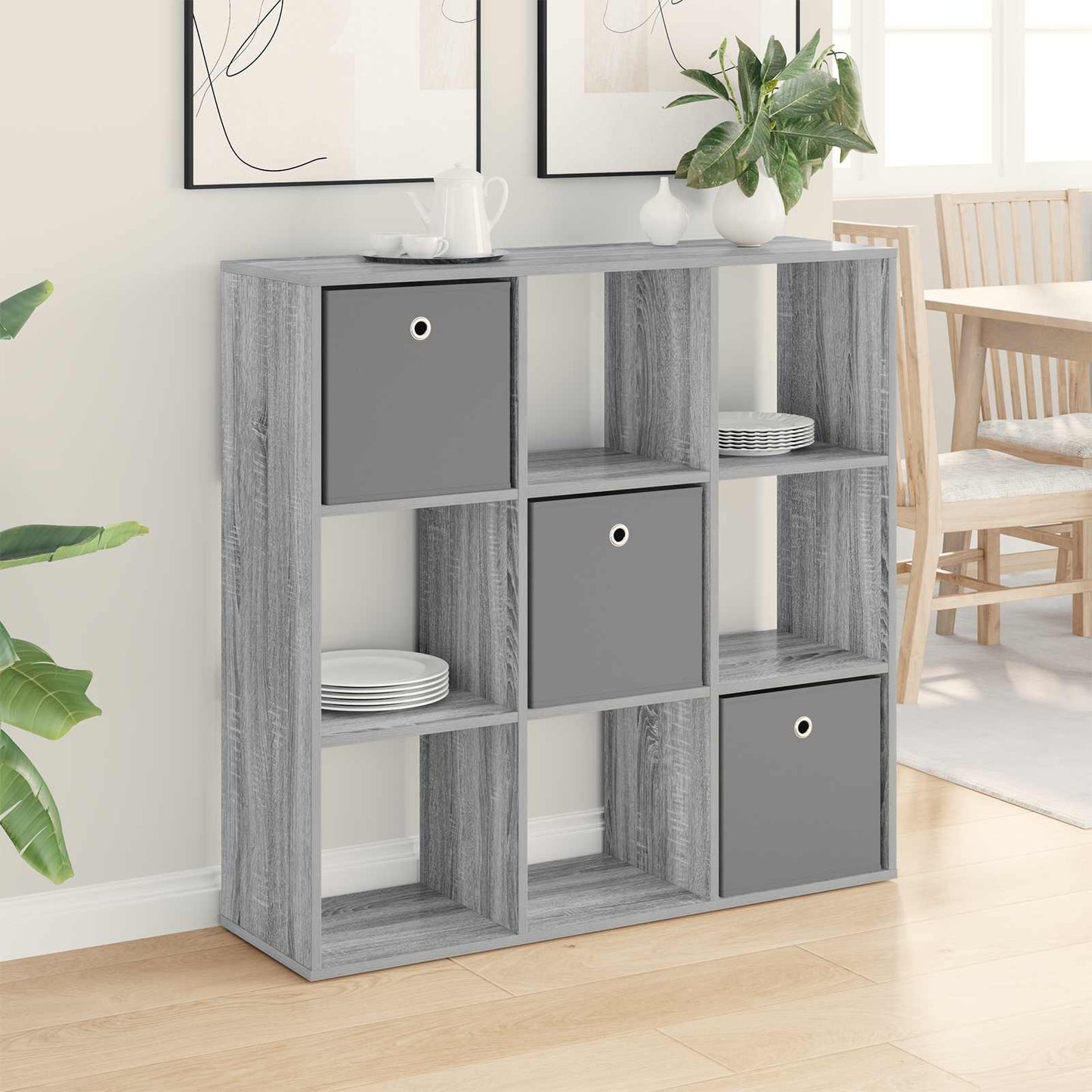 vidaXL Sideboard with Drawer Grey Sonoma 102 x 31 x 99.5 cm