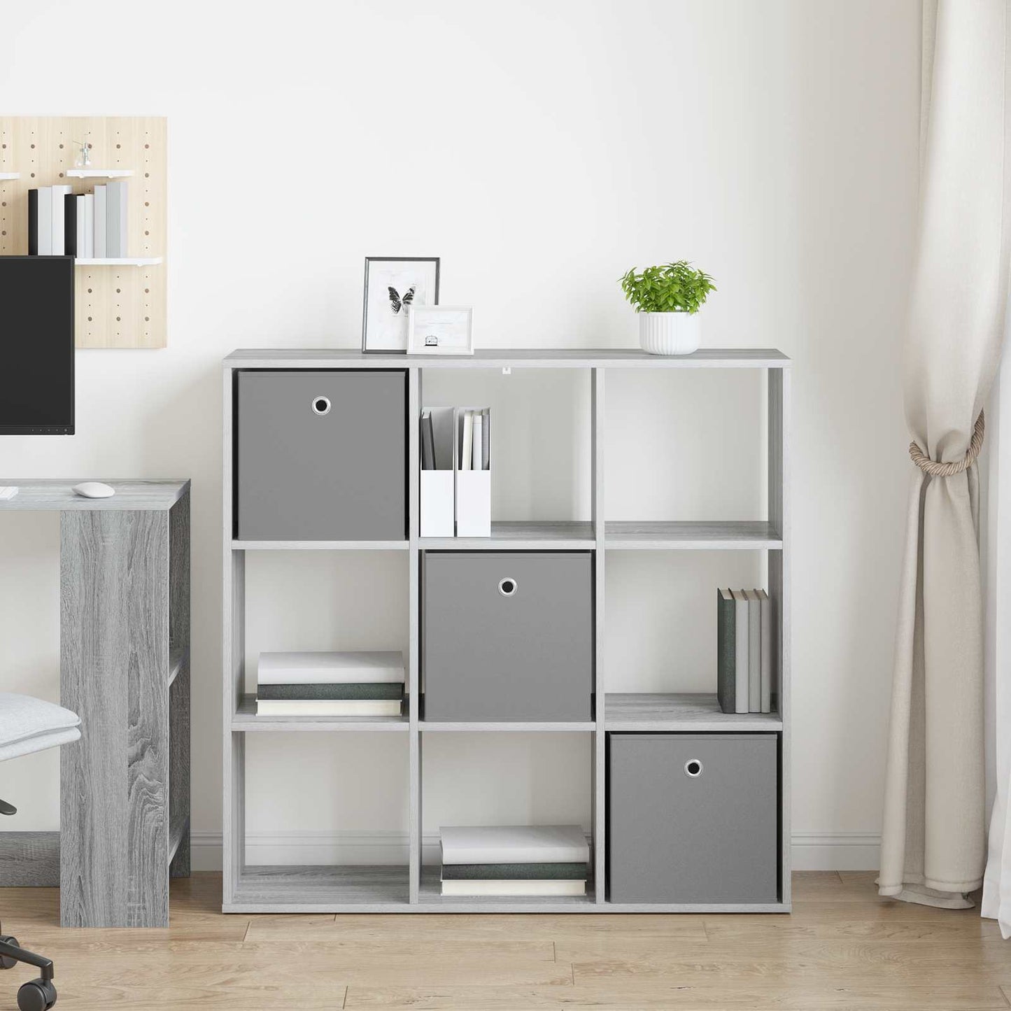 vidaXL Sideboard with Drawer Grey Sonoma 102 x 31 x 99.5 cm