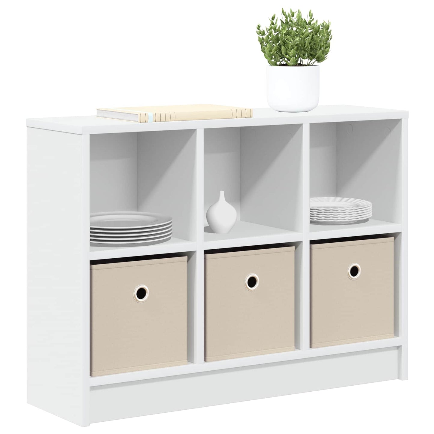 vidaXL Sideboard with Drawer White 73.5 x 22.5 x 53.5 cm