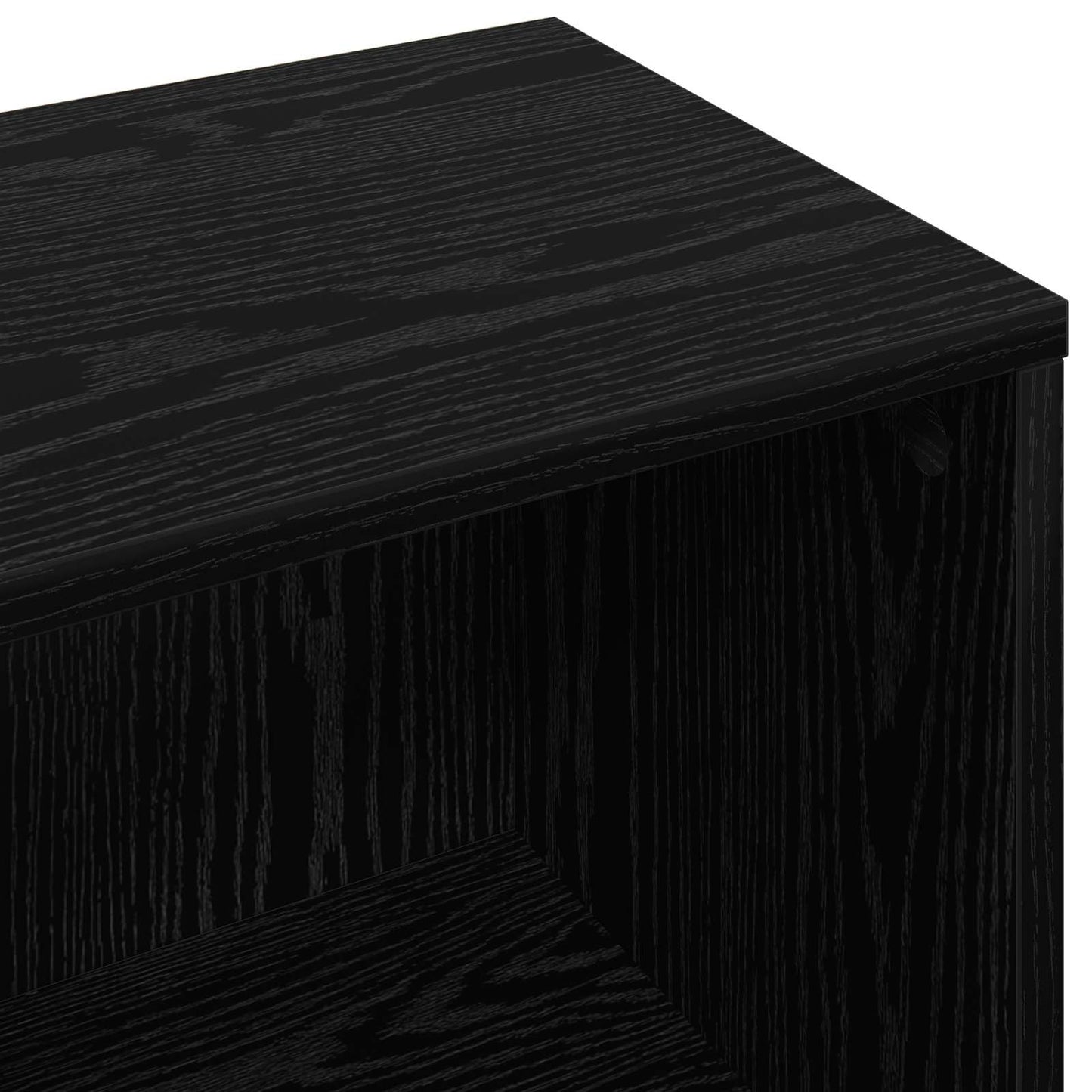 vidaXL Sideboard with Drawer Black Oak 73.5 x 22.5 x 53.5 cm