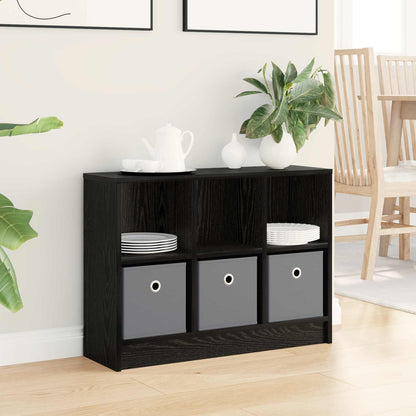 vidaXL Sideboard with Drawer Black Oak 73.5 x 22.5 x 53.5 cm