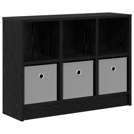 vidaXL Sideboard with Drawer Black Oak 73.5 x 22.5 x 53.5 cm