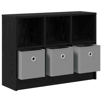 vidaXL Sideboard with Drawer Black Oak 73.5 x 22.5 x 53.5 cm