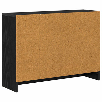 vidaXL Sideboard with Drawer Black Oak 73.5 x 22.5 x 53.5 cm