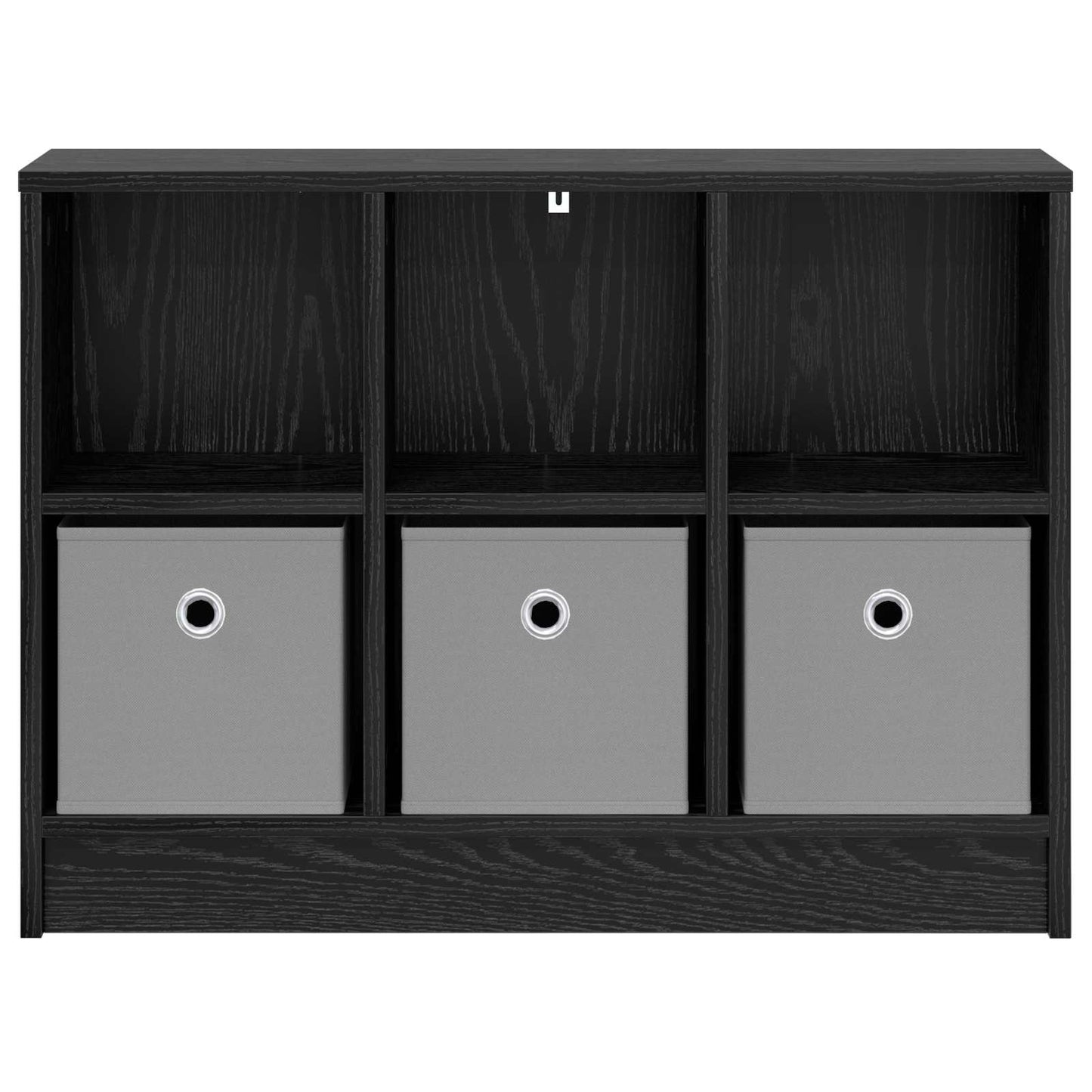 vidaXL Sideboard with Drawer Black Oak 73.5 x 22.5 x 53.5 cm