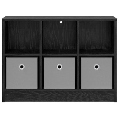 vidaXL Sideboard with Drawer Black Oak 73.5 x 22.5 x 53.5 cm