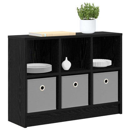 vidaXL Sideboard with Drawer Black Oak 73.5 x 22.5 x 53.5 cm