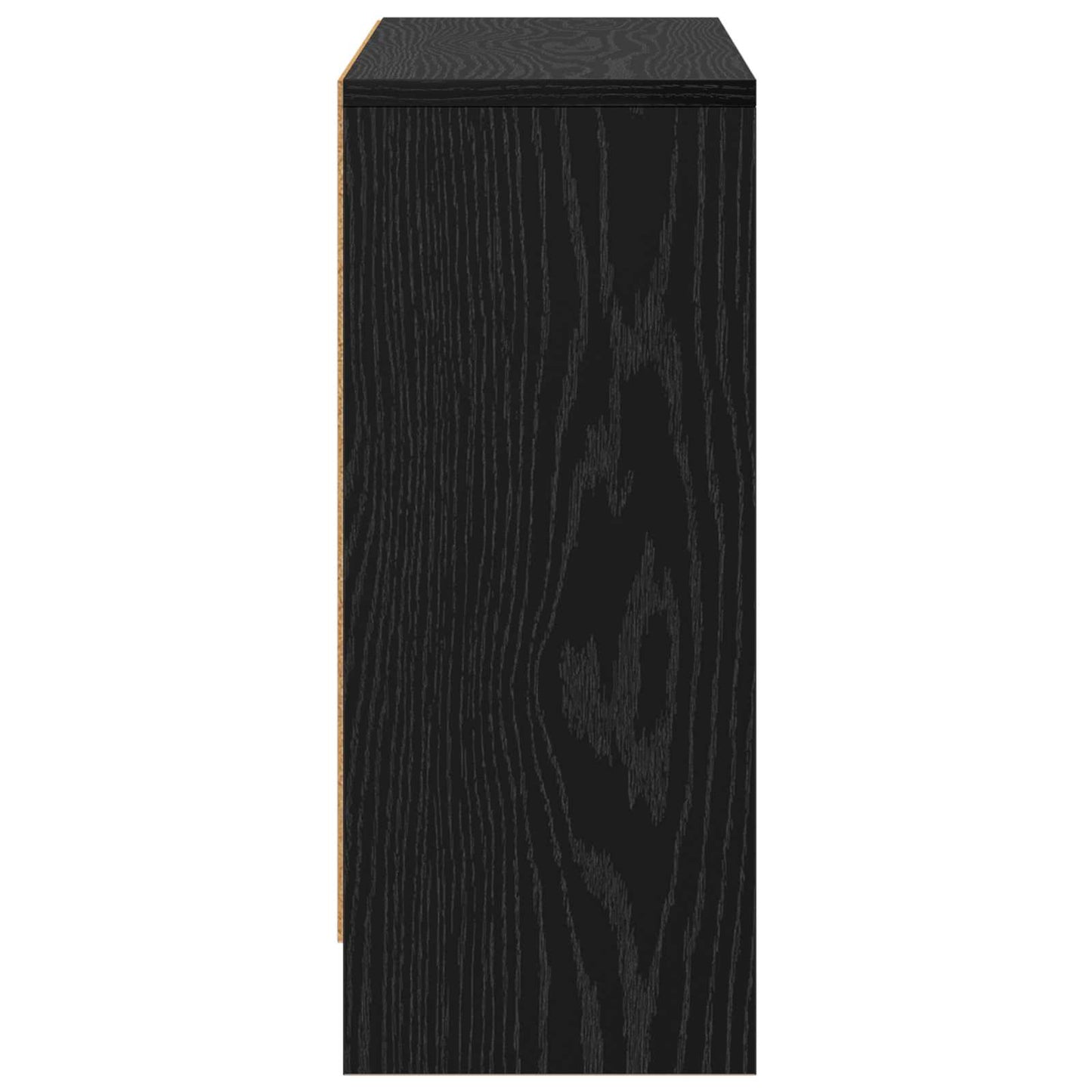 vidaXL Sideboard with Drawer Black Oak 73.5 x 22.5 x 53.5 cm