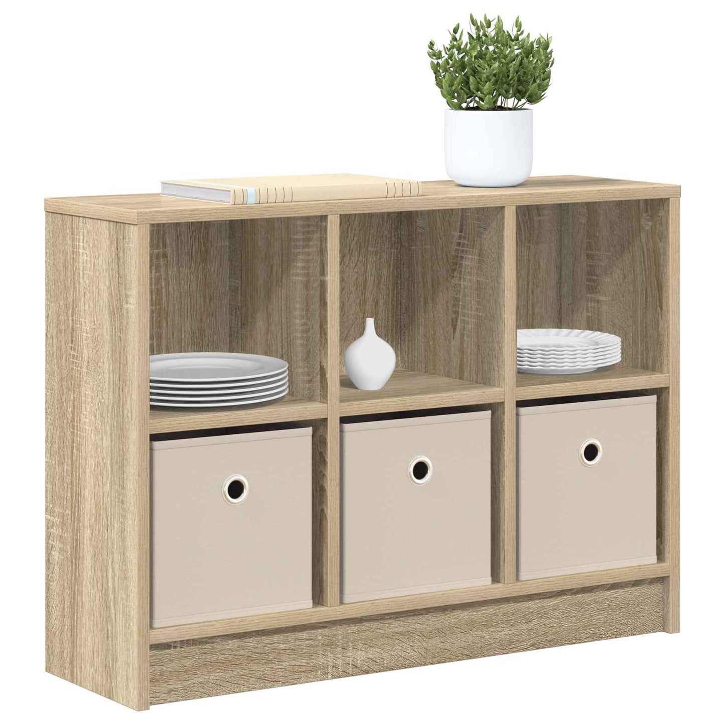 vidaXL Sideboard with Drawer Sonoma Oak 73.5 x 22.5 x 53.5 cm
