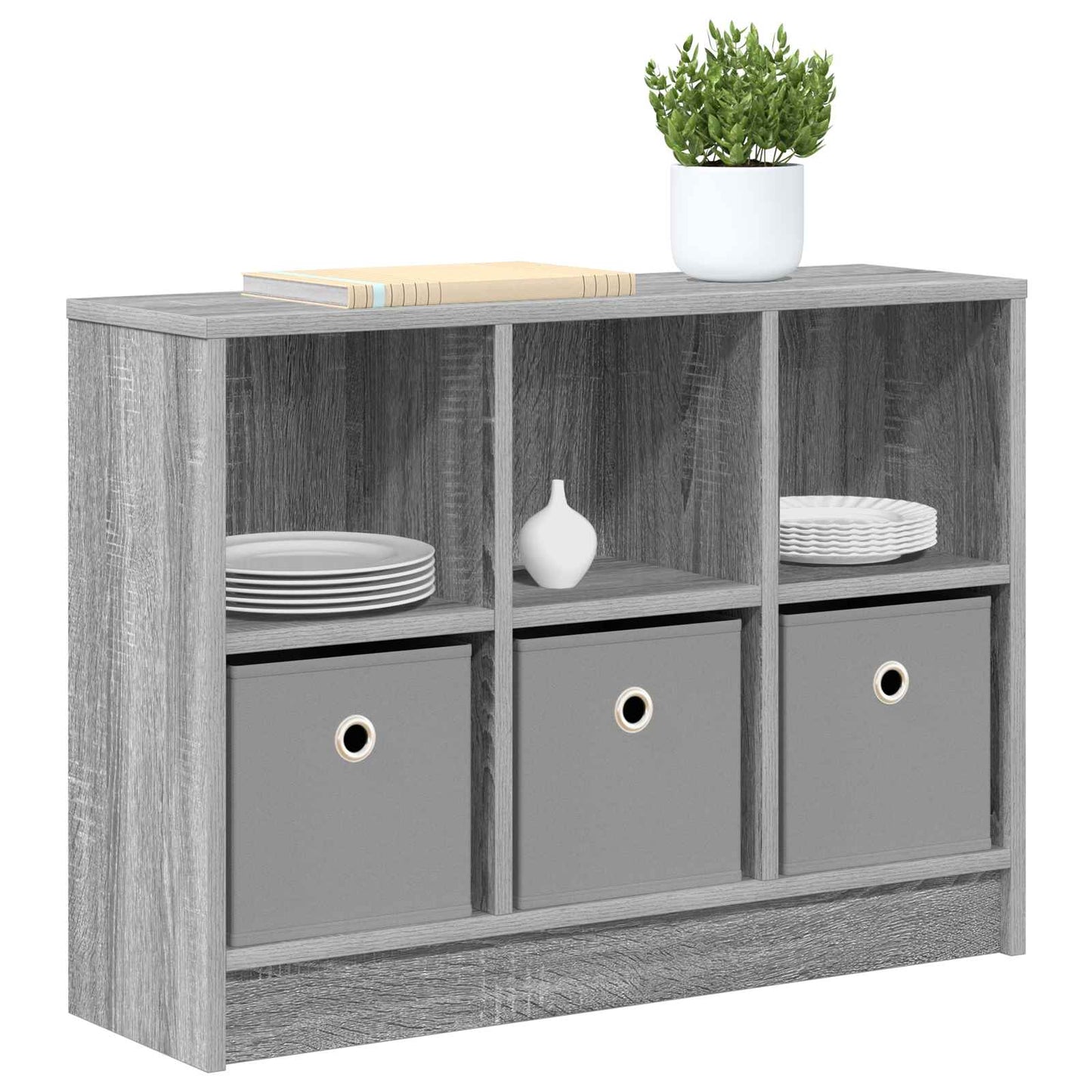 vidaXL Sideboard with Drawer Grey Sonoma 73.5 x 22.5 x 53.5 cm