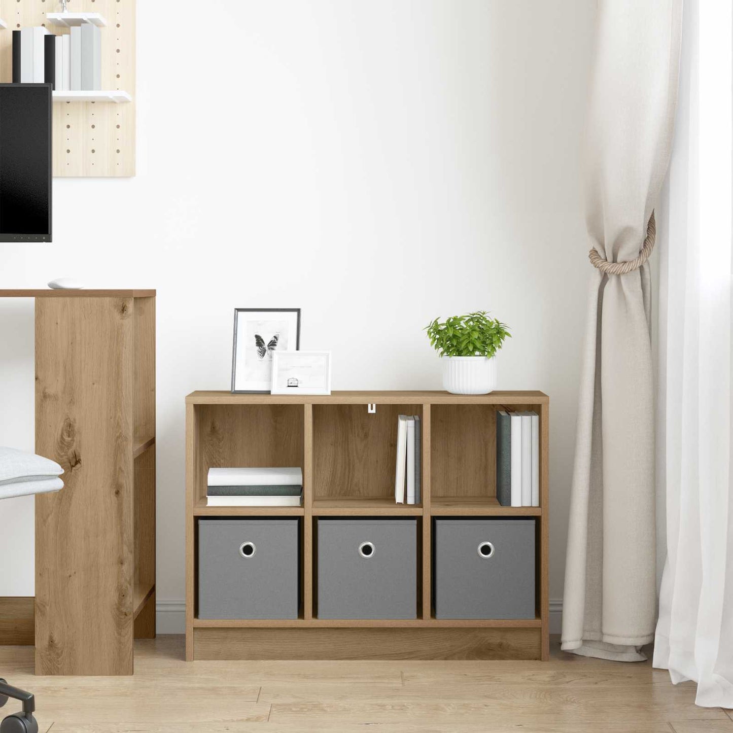 vidaXL Sideboard with Drawer Artisan Oak 73.5 x 22.5 x 53.5 cm
