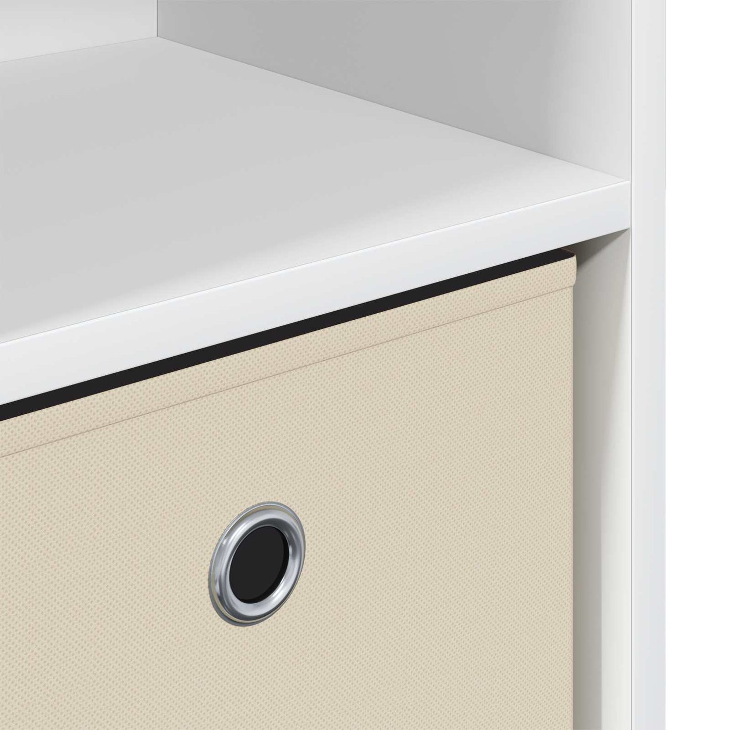 vidaXL Sideboard with Drawer White 88.5 x 27.5 x 63.5 cm