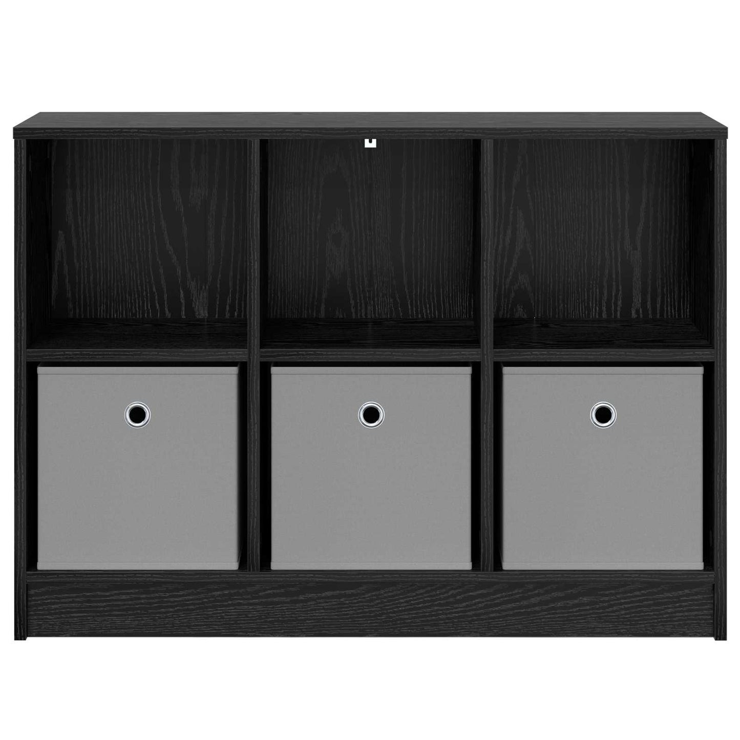 vidaXL Sideboard with Drawer Black Oak 88.5 x 27.5 x 63.5 cm