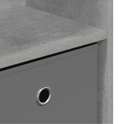 vidaXL Sideboard with Drawer Concrete Grey 88.5 x 27.5 x 63.5 cm