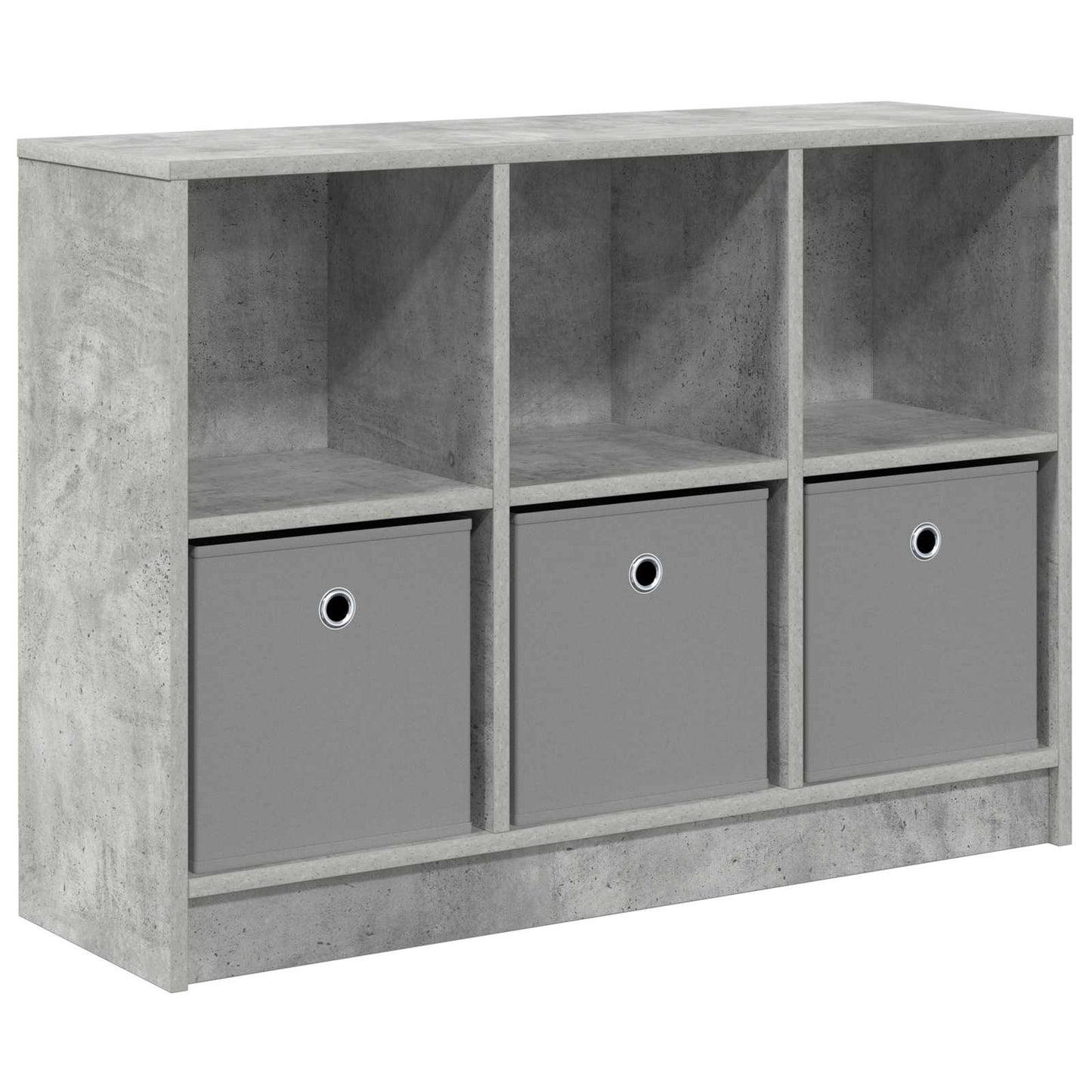vidaXL Sideboard with Drawer Concrete Grey 88.5 x 27.5 x 63.5 cm