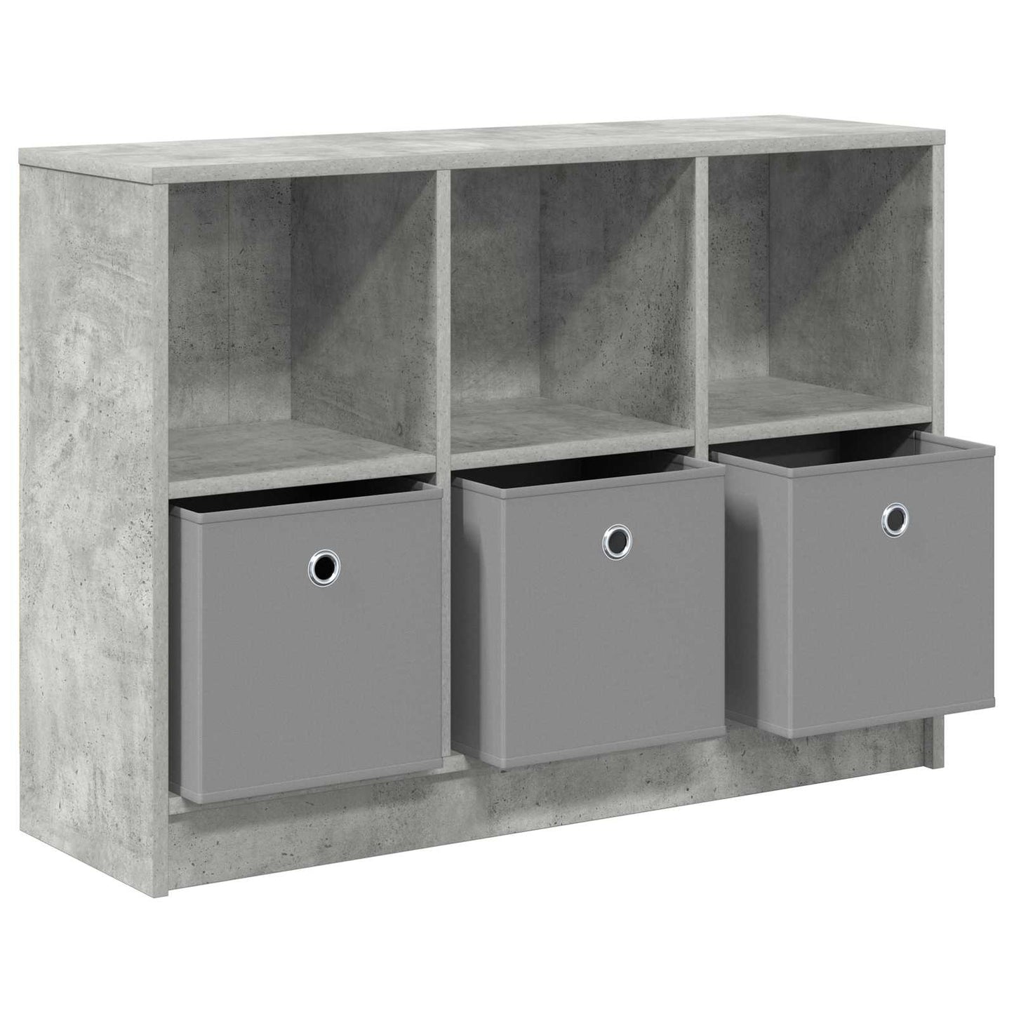 vidaXL Sideboard with Drawer Concrete Grey 88.5 x 27.5 x 63.5 cm