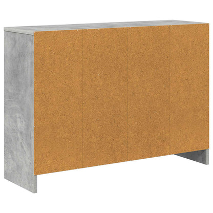 vidaXL Sideboard with Drawer Concrete Grey 88.5 x 27.5 x 63.5 cm