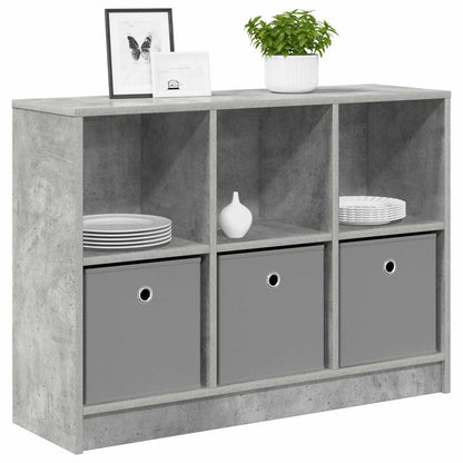 vidaXL Sideboard with Drawer Concrete Grey 88.5 x 27.5 x 63.5 cm