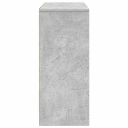 vidaXL Sideboard with Drawer Concrete Grey 88.5 x 27.5 x 63.5 cm