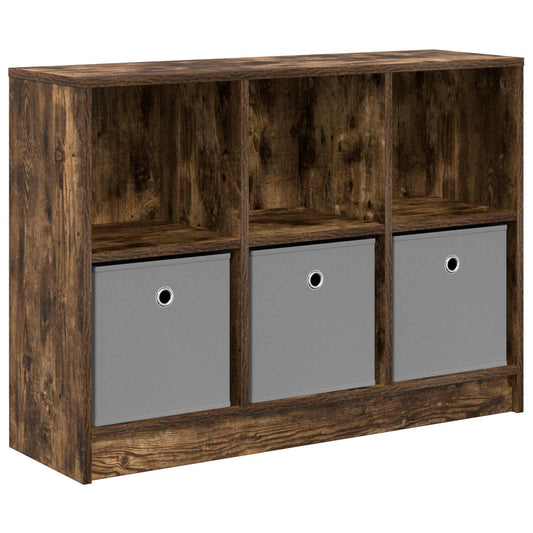 vidaXL Sideboard with Drawer Smoked Oak 88.5 x 27.5 x 63.5 cm