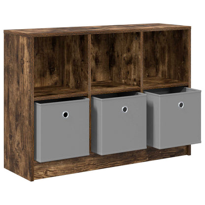vidaXL Sideboard with Drawer Smoked Oak 88.5 x 27.5 x 63.5 cm