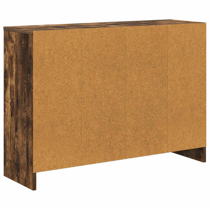 vidaXL Sideboard with Drawer Smoked Oak 88.5 x 27.5 x 63.5 cm