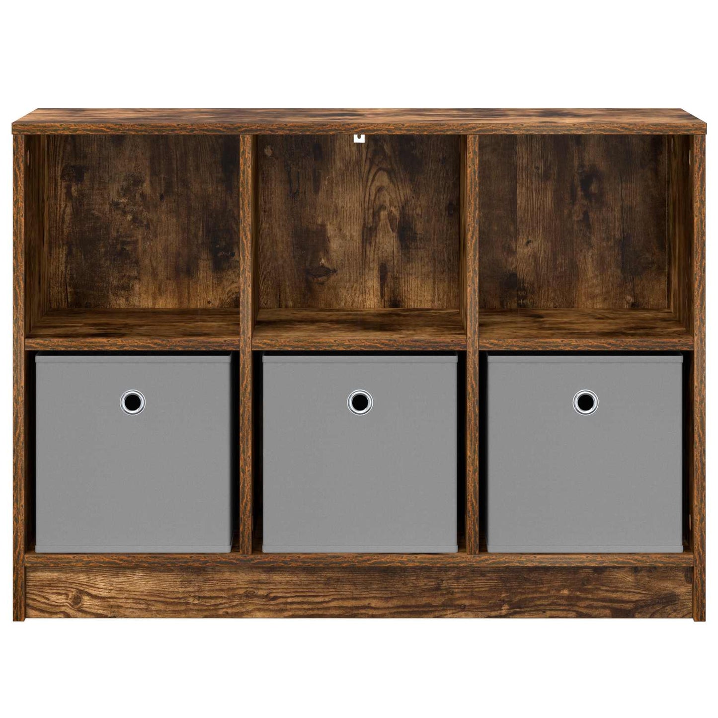 vidaXL Sideboard with Drawer Smoked Oak 88.5 x 27.5 x 63.5 cm