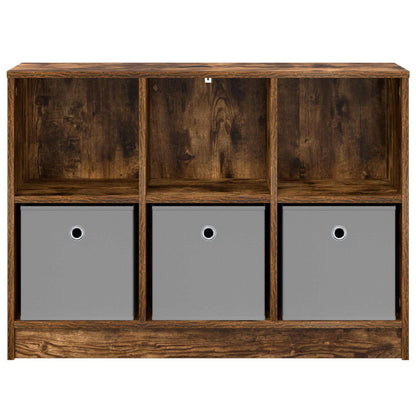 vidaXL Sideboard with Drawer Smoked Oak 88.5 x 27.5 x 63.5 cm