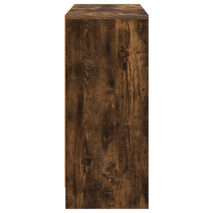 vidaXL Sideboard with Drawer Smoked Oak 88.5 x 27.5 x 63.5 cm