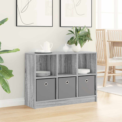 vidaXL Sideboard with Drawer Grey Sonoma 88.5 x 27.5 x 63.5 cm