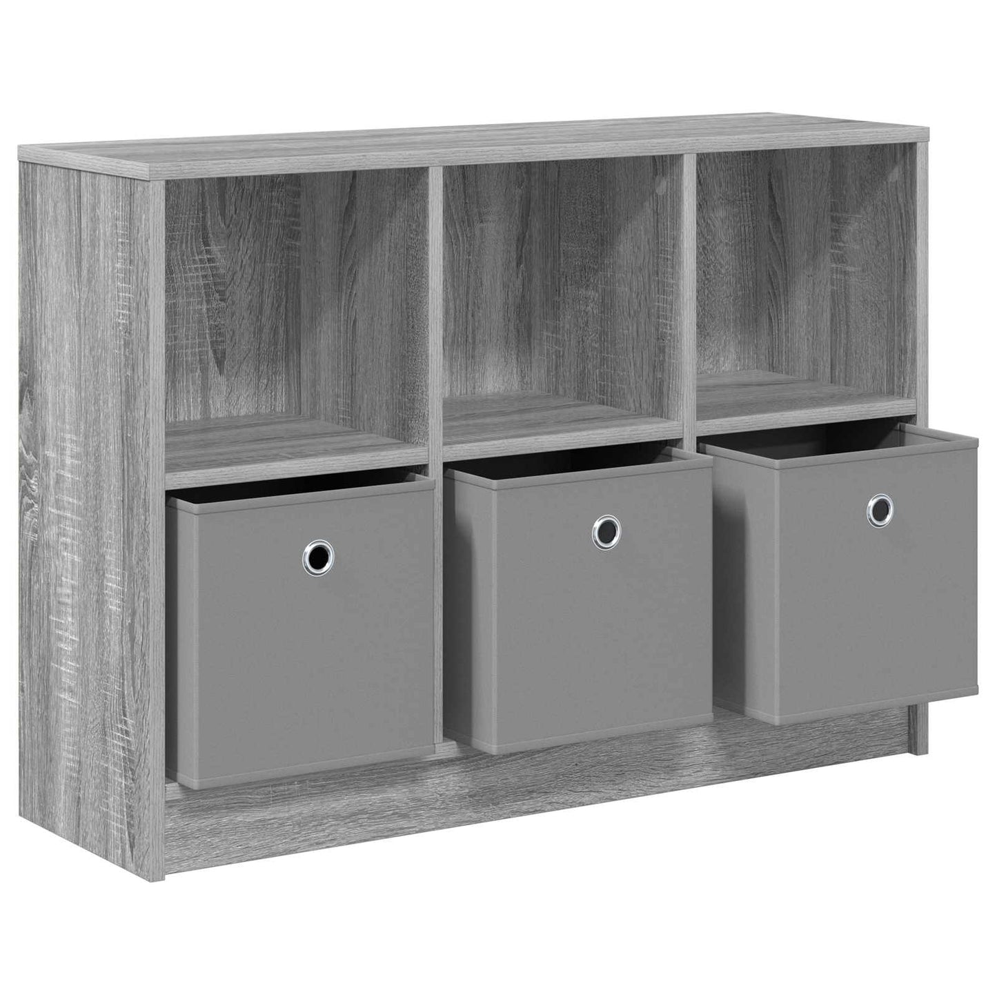 vidaXL Sideboard with Drawer Grey Sonoma 88.5 x 27.5 x 63.5 cm