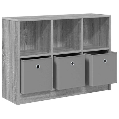 vidaXL Sideboard with Drawer Grey Sonoma 88.5 x 27.5 x 63.5 cm