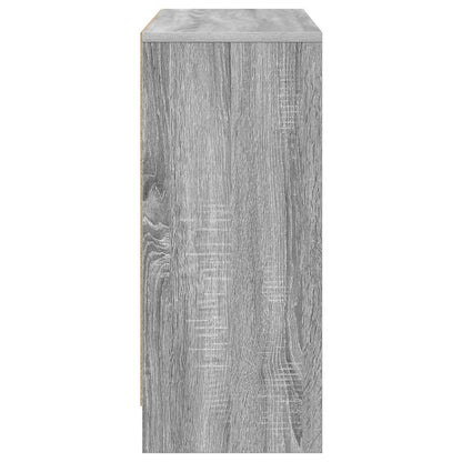 vidaXL Sideboard with Drawer Grey Sonoma 88.5 x 27.5 x 63.5 cm