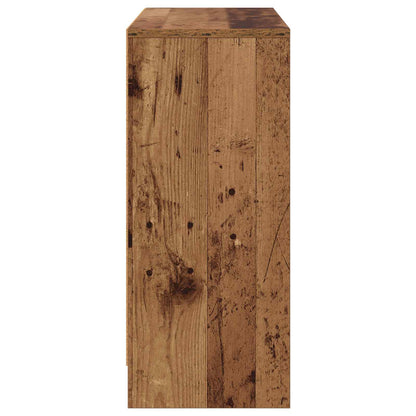 vidaXL Sideboard with Drawer Old Wood 88.5 x 27.5 x 63.5 cm