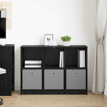 vidaXL Sideboard with Drawer Black Oak 102 x 32 x 73.5 cm