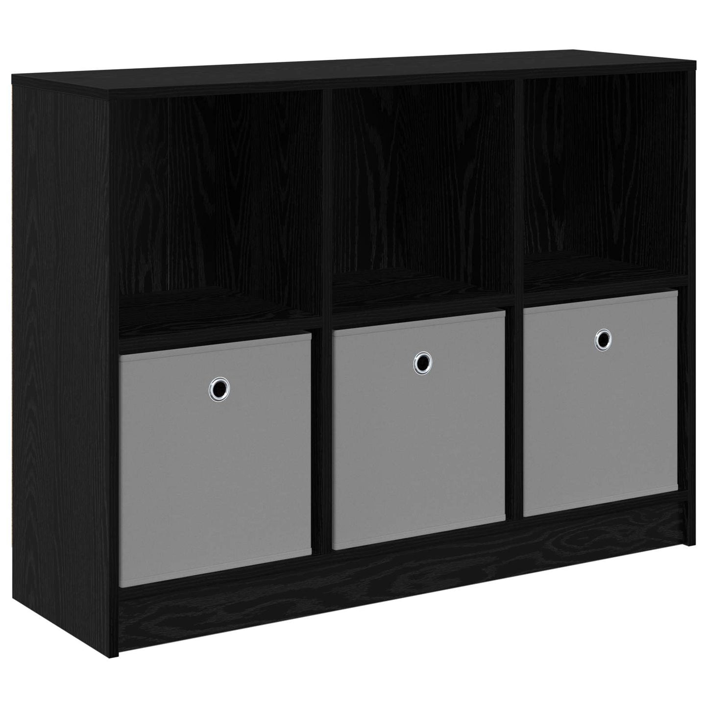 vidaXL Sideboard with Drawer Black Oak 102 x 32 x 73.5 cm