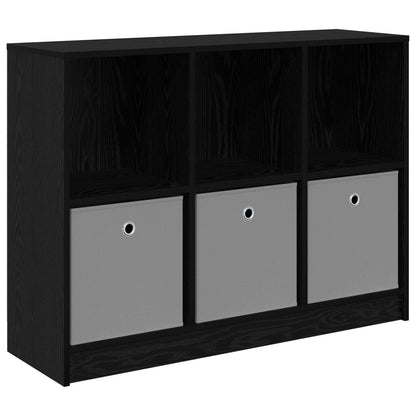 vidaXL Sideboard with Drawer Black Oak 102 x 32 x 73.5 cm