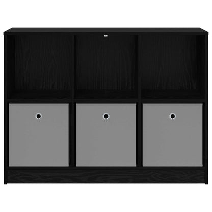 vidaXL Sideboard with Drawer Black Oak 102 x 32 x 73.5 cm