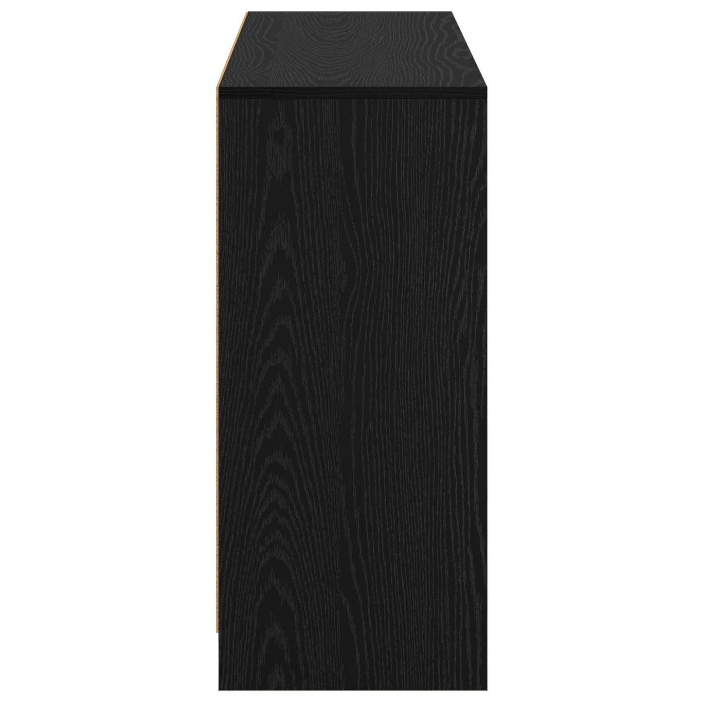 vidaXL Sideboard with Drawer Black Oak 102 x 32 x 73.5 cm