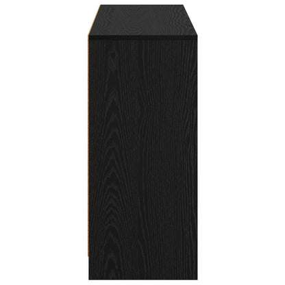 vidaXL Sideboard with Drawer Black Oak 102 x 32 x 73.5 cm