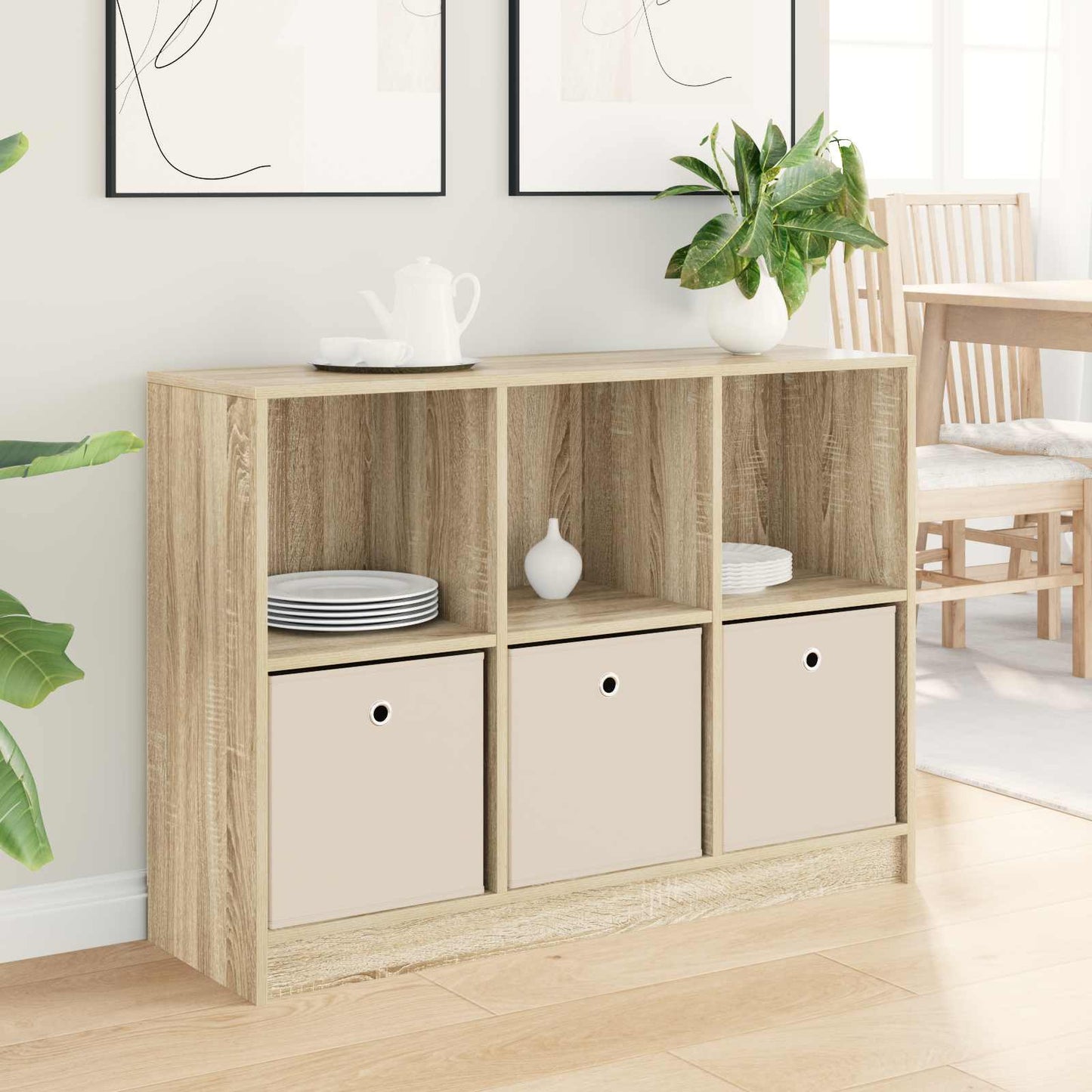 vidaXL Sideboard with Drawer Sonoma Oak 102 x 32 x 73.5 cm
