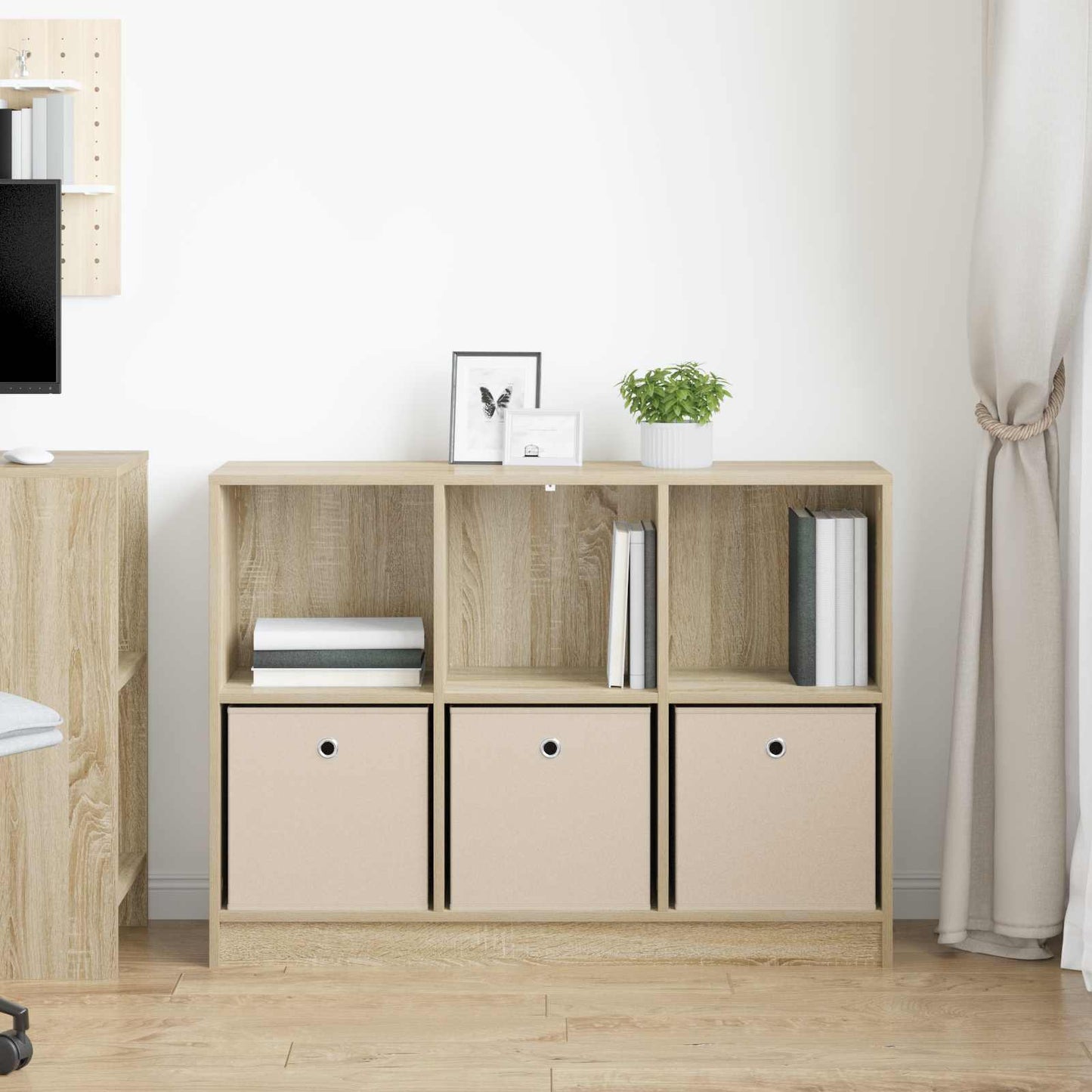 vidaXL Sideboard with Drawer Sonoma Oak 102 x 32 x 73.5 cm
