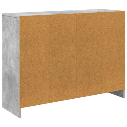 vidaXL Sideboard with Drawer Concrete Grey 102 x 32 x 73.5 cm