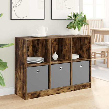 vidaXL Sideboard with Drawer Smoked Oak 102 x 32 x 73.5 cm