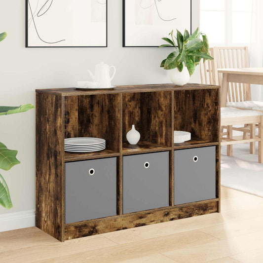 vidaXL Sideboard with Drawer Smoked Oak 102 x 32 x 73.5 cm