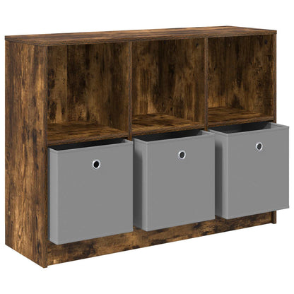 vidaXL Sideboard with Drawer Smoked Oak 102 x 32 x 73.5 cm