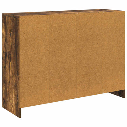 vidaXL Sideboard with Drawer Smoked Oak 102 x 32 x 73.5 cm
