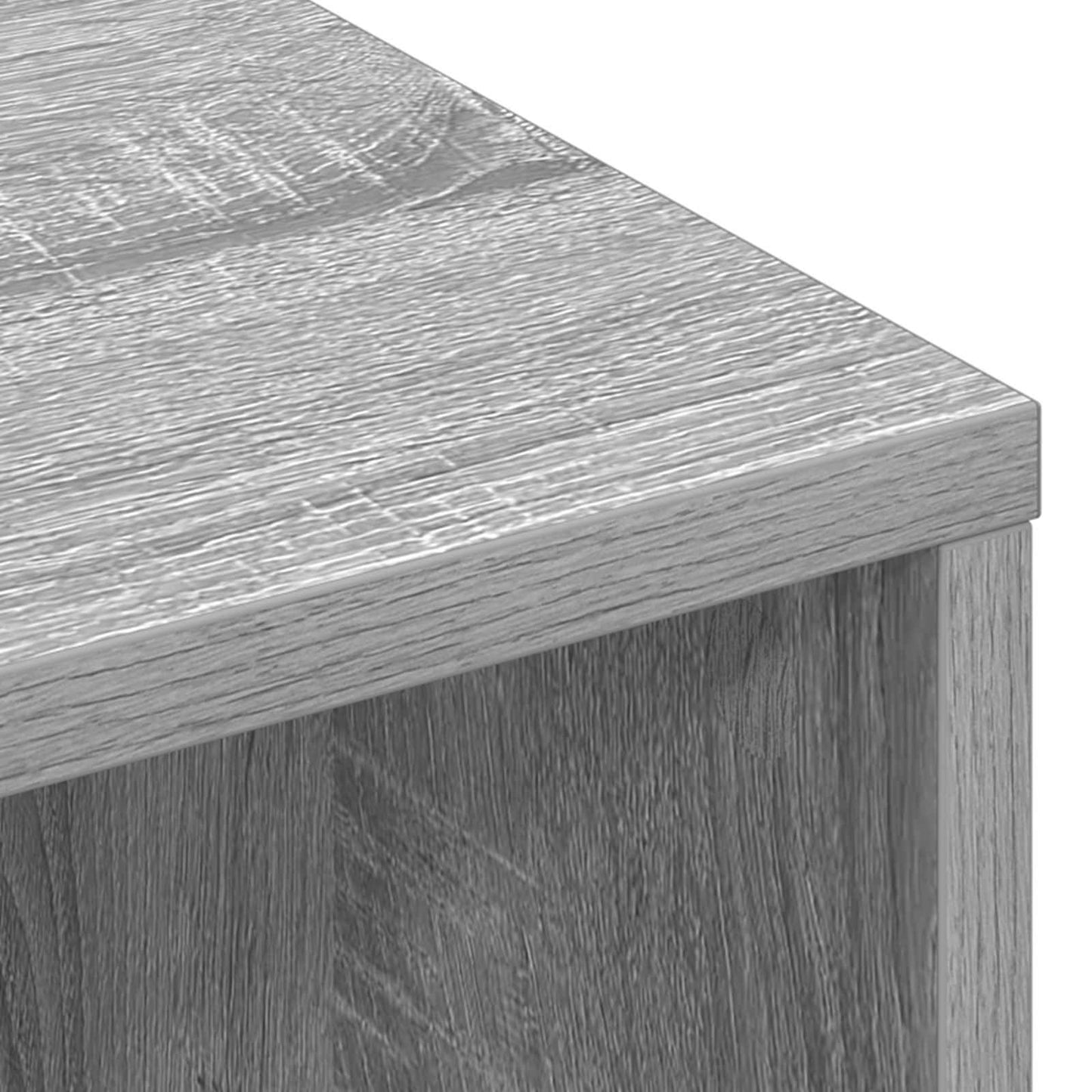 vidaXL Sideboard with Drawer Grey Sonoma 102 x 32 x 73.5 cm