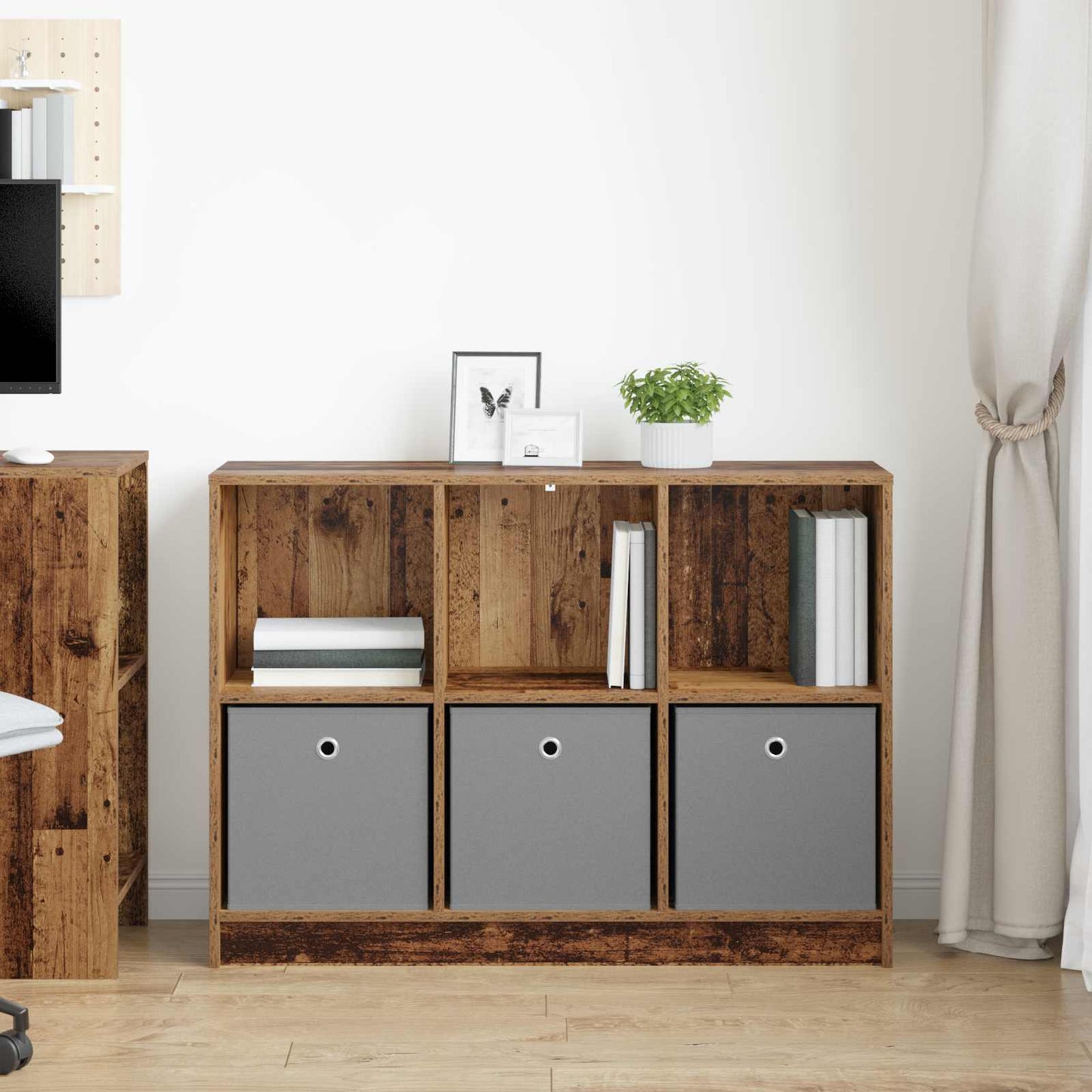 vidaXL Sideboard with Drawer Old Wood 102 x 32 x 73.5 cm