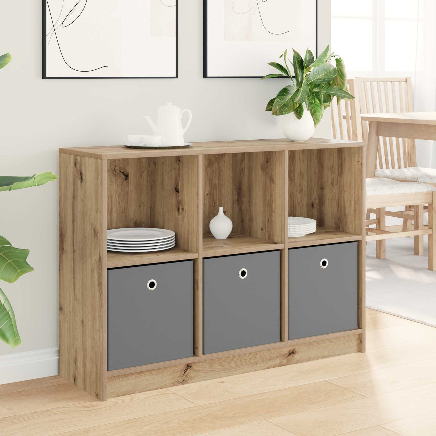 vidaXL Sideboard with Drawer Artisan Oak 102 x 32 x 73.5 cm